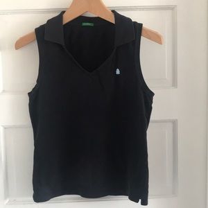 United Colors of Benetton black sleeveless polo SM